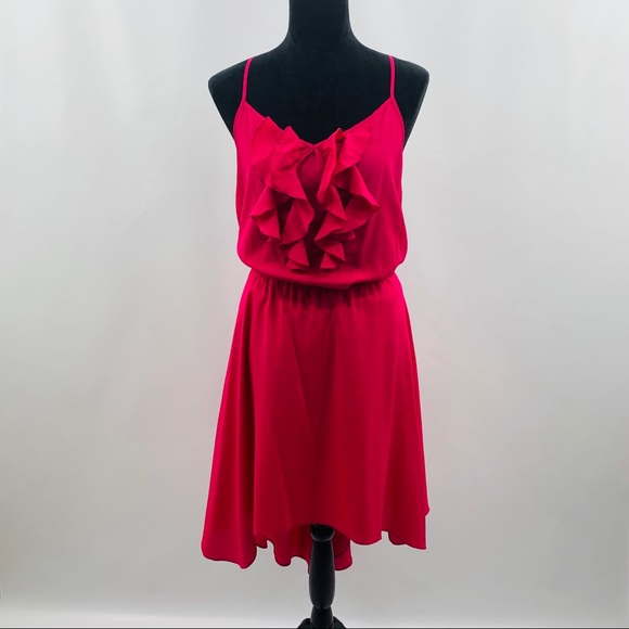 Bisou Bisou Dresses & Skirts - Bisou Bisou Hot Pink High Low Dress